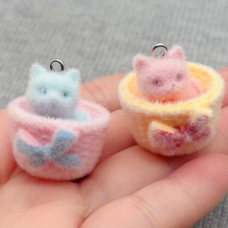 Resin Art Kits For Adults - 4 peças de pingente de gato