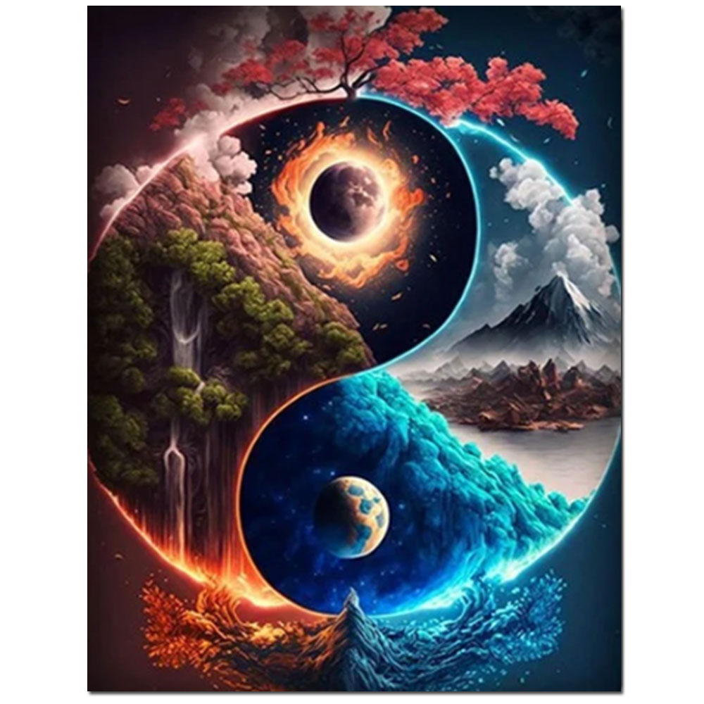 Resin Art World - Mundo infinito fantasia quatro temporada paisagem