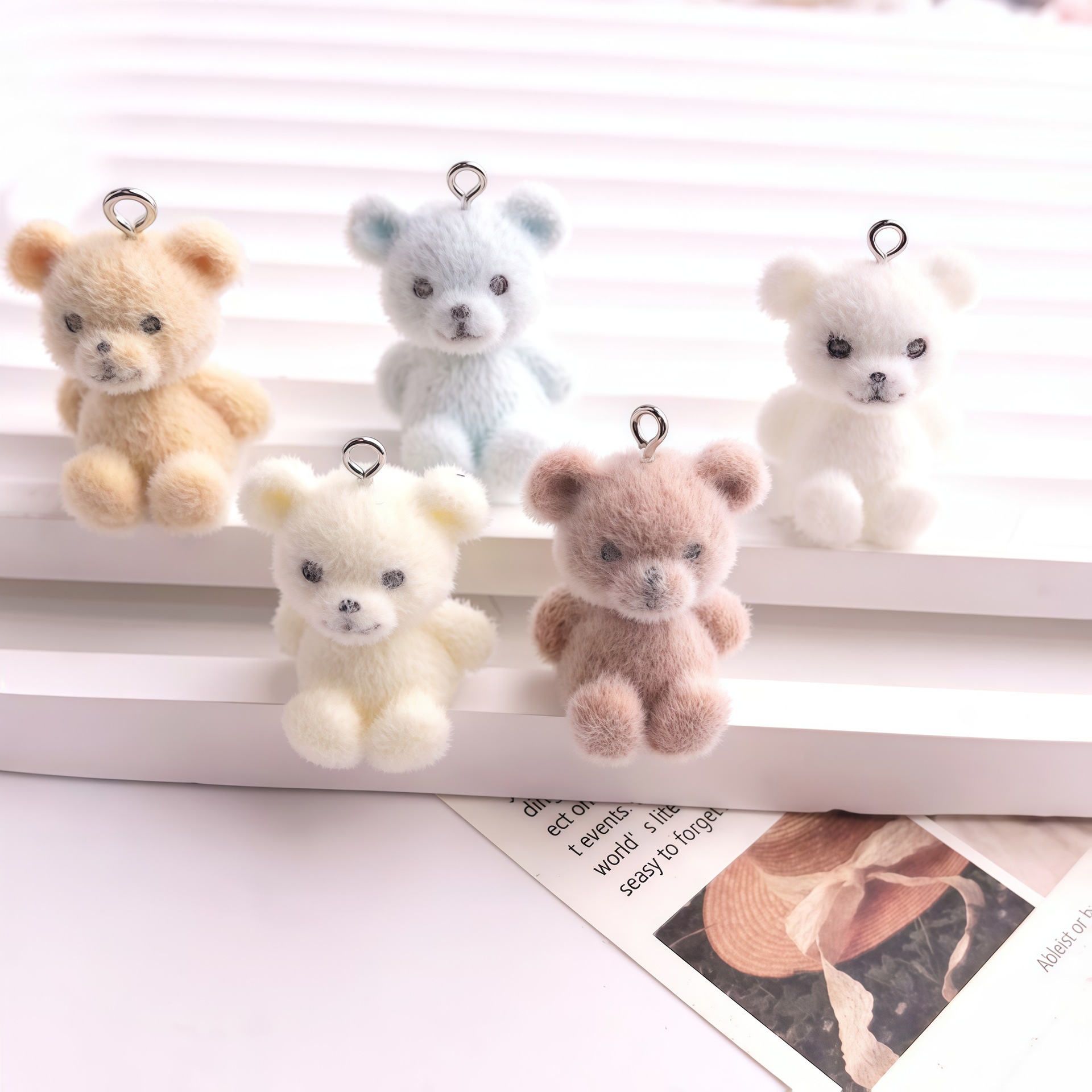 Resin Art Toys - 5 peças de Charms de Resina