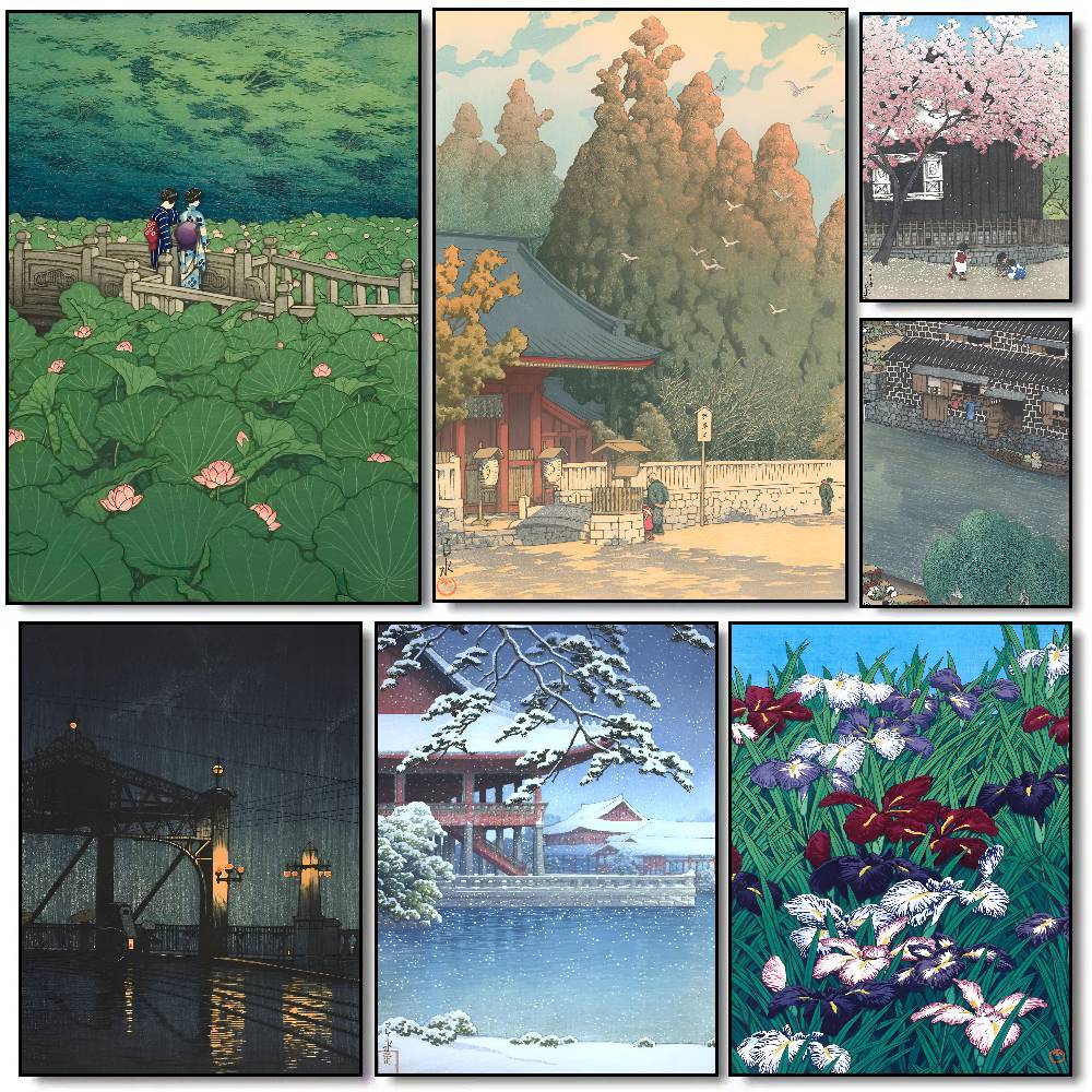 Resin Art Aesthetic - Pôster de Arte Kawase Hasui, Impressão