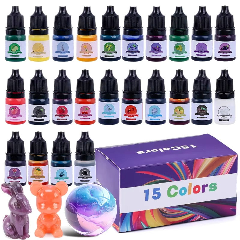 Resin Art Kit For Beginners - Pigmento de cor de resina epóxi