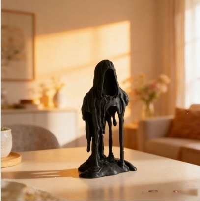 Resin Art Use - Estátua Criativa de Morte Derretida, Escultura