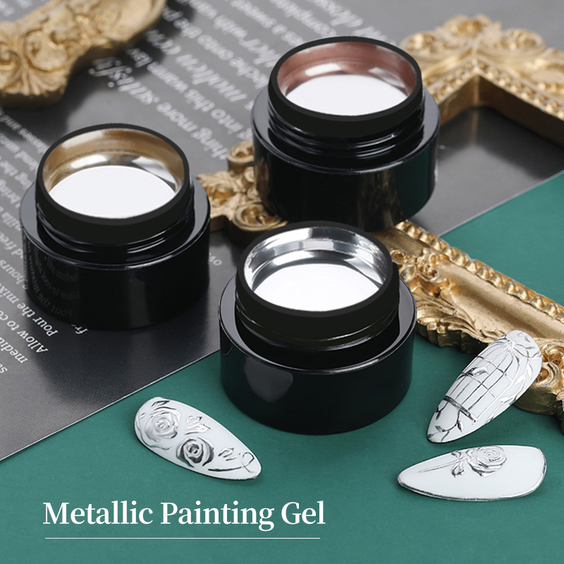 Resin Art Of Rose - BORN PRETTY Esmalte em Gel Metálico