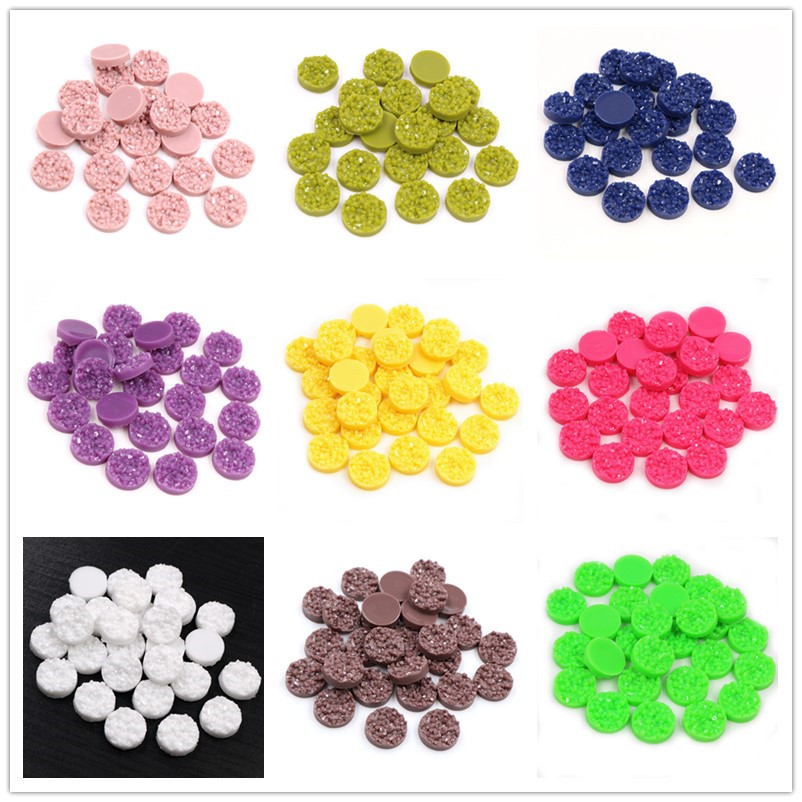 Resin Art Jewellery Kit - 40 peças cabochões druzy de resina