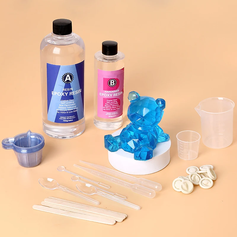 Resin Art Use - Kit de resina epóxi cristalina, mistura