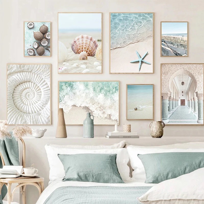 Resin Art Aesthetic - Arte de Parede com Conchas do