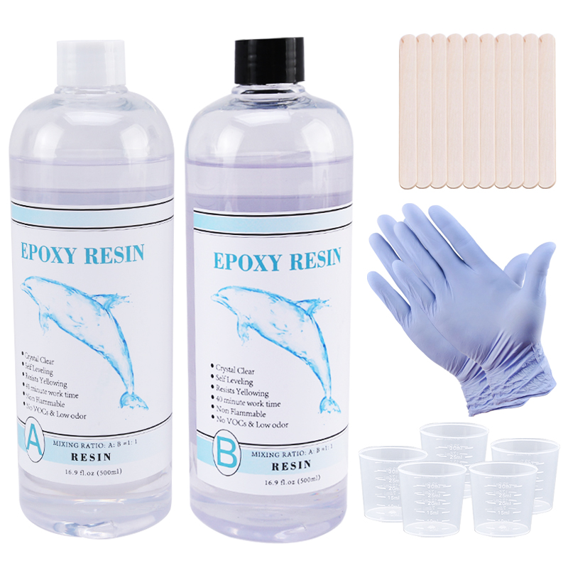 Resin Art Kit For Beginners - 1:1 resina epóxi transparente cristal claro
