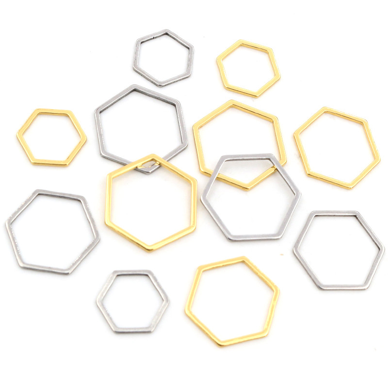 Bezels Pendant Resin - 20pcs 3 Tamanho Molduras Polígono Charme
