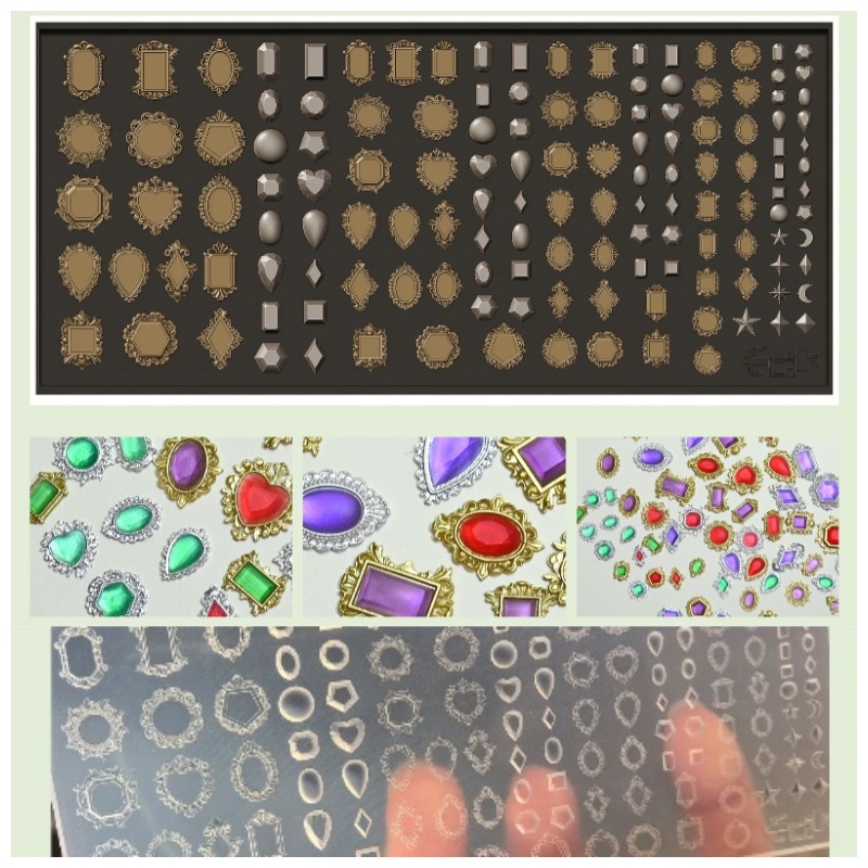 Bezels Pendant Resin - Molde de silicone para pingente de