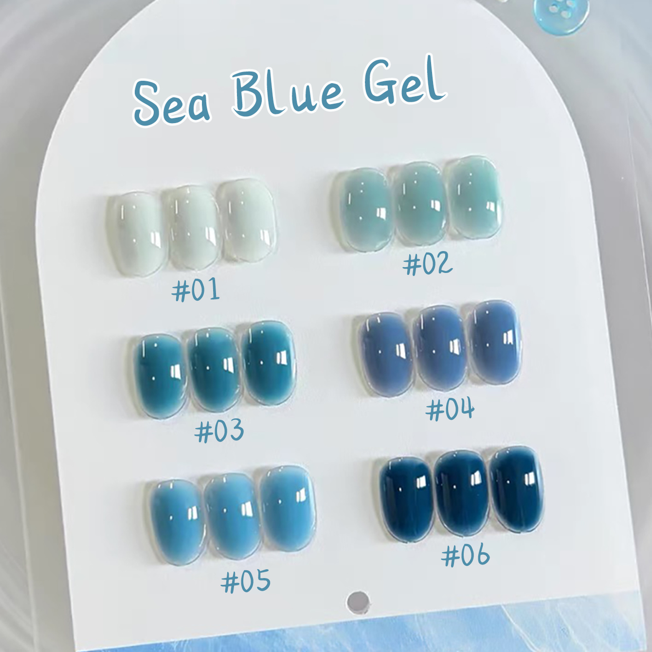 Resin Art All - 1-10 unidades WS Ice Transparent Blue
