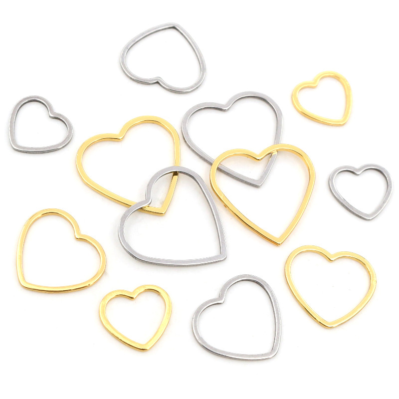 Bezels Pendant Resin - Molduras 20pcs Encanto Do Coração De