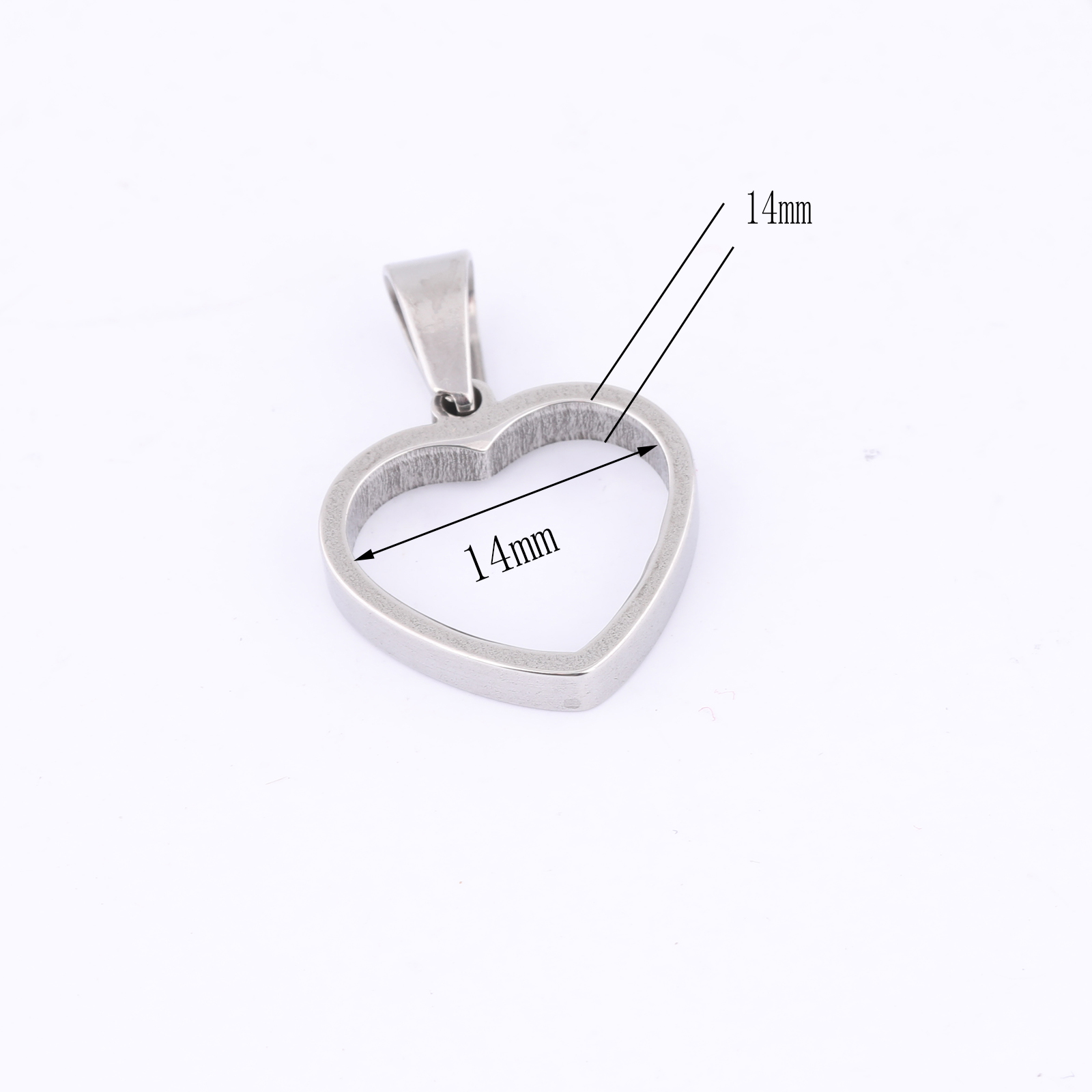 10 pçs de aço inoxidável 14mm  - Bezels Pendant Resin avaliação e preço