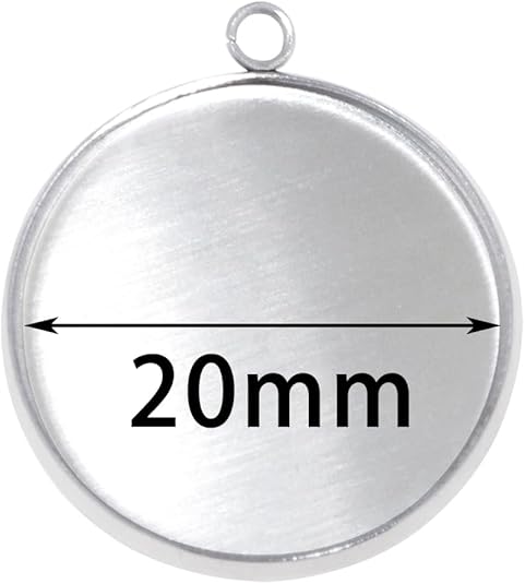 20 peças de aço inoxidável mol - Bezels Pendant Resin avaliação e preço