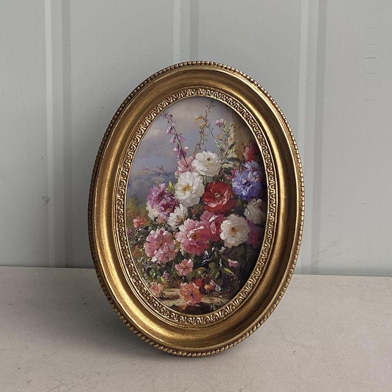 Moldura de foto dourada em rel - Resin Art Gallery avaliação e preço