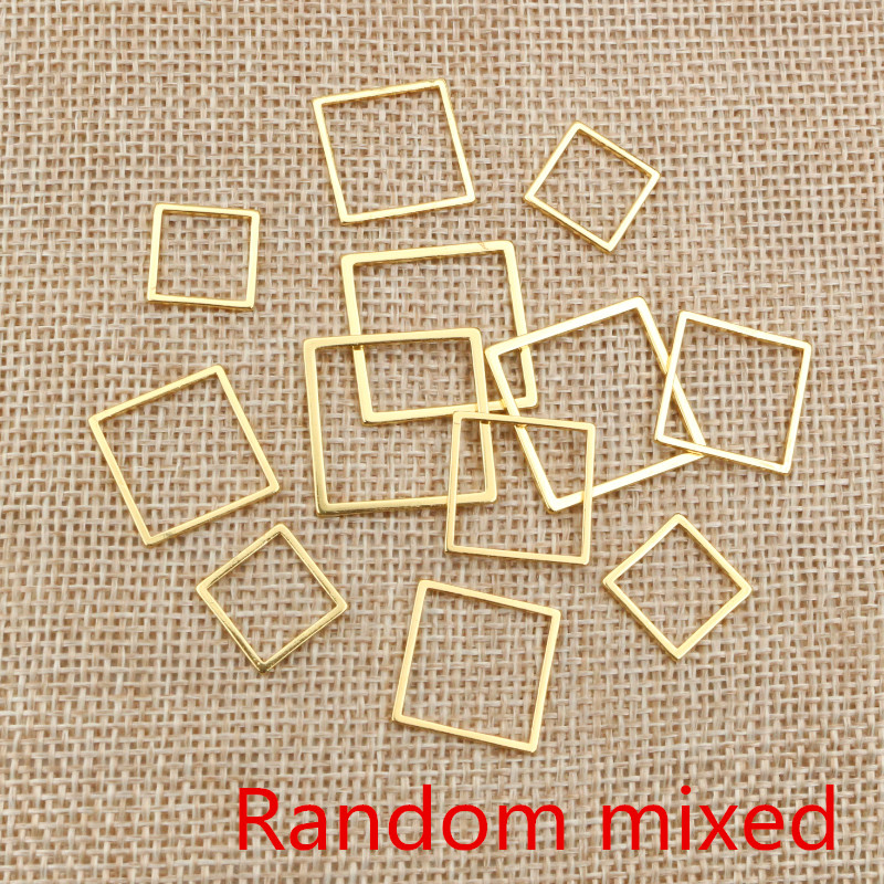 20pcs 3 Tamanho Molduras Praça - Bezels Pendant Resin avaliação e preço