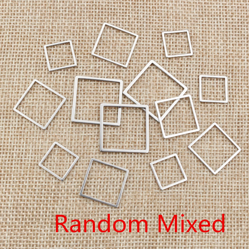 20pcs 3 Tamanho Molduras Praça - Bezels Pendant Resin avaliação e preço