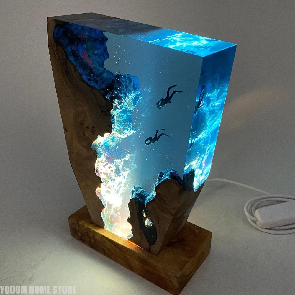 Nova Luminária de Mesa de Resi - Resin Art World avaliação e preço