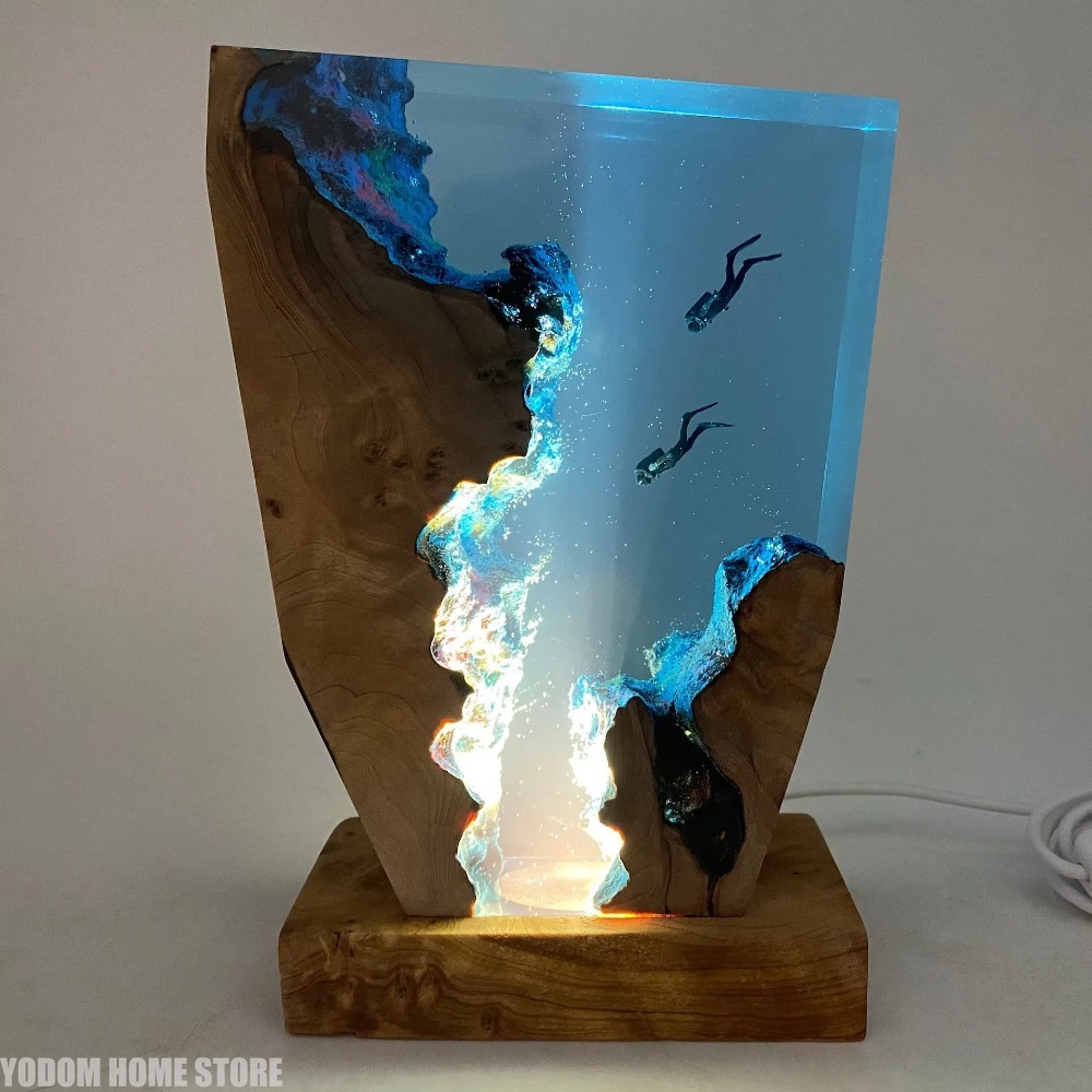 Nova Luminária de Mesa de Resi - Resin Art World avaliação e preço