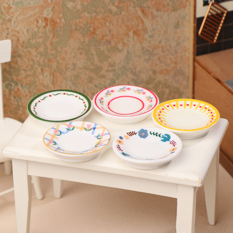 5 pçs 1/12 casa de bonecas min - Resin Art Toys avaliação e preço