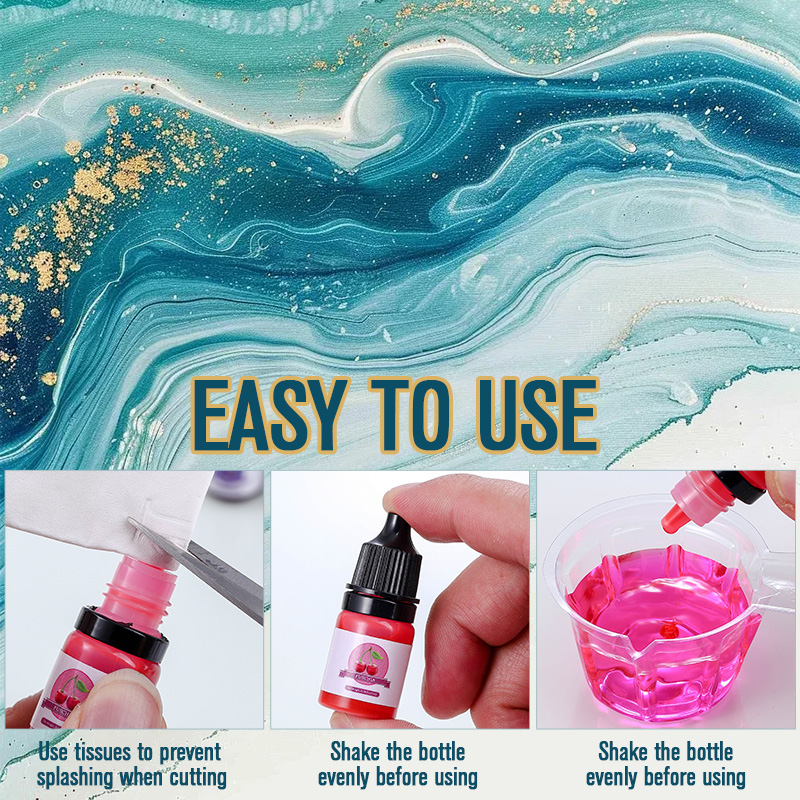 Pigmento de cor de resina epóx - Resin Art Kit For Beginners avaliação e preço