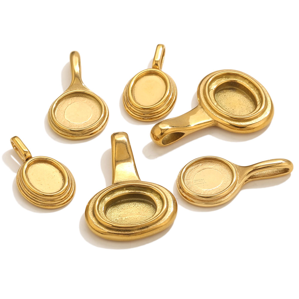 5 pçs de aço inoxidável redond - Bezels Pendant Resin avaliação e preço