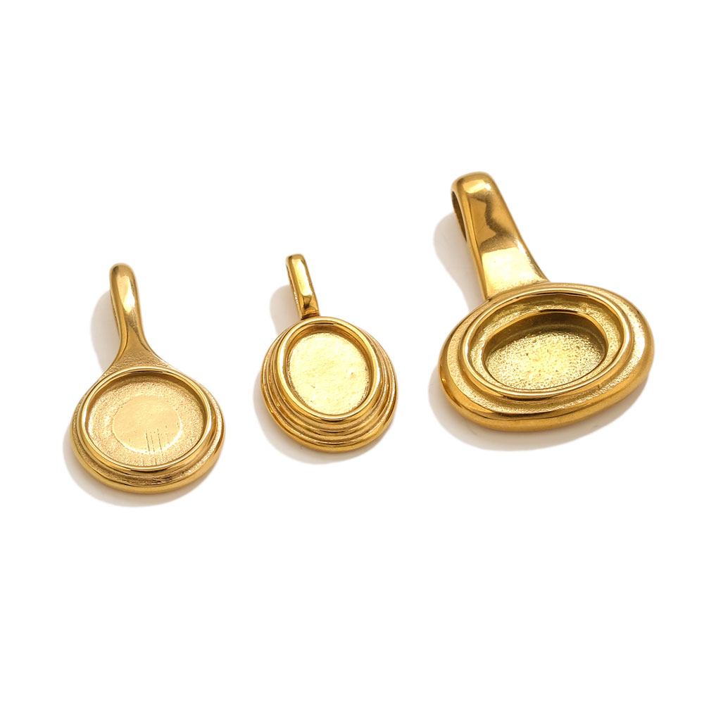 5 pçs de aço inoxidável redond - Bezels Pendant Resin avaliação e preço