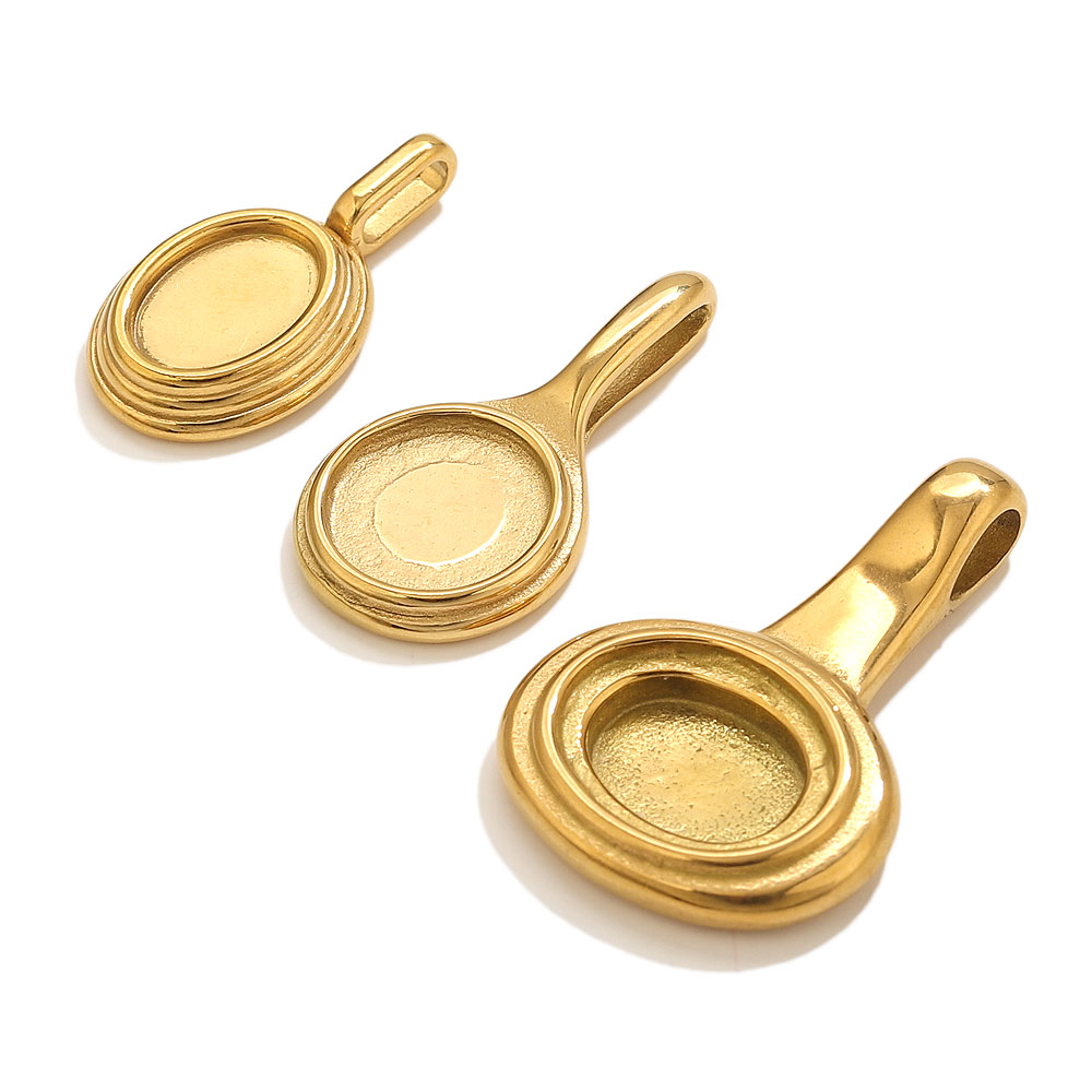 5 pçs de aço inoxidável redond - Bezels Pendant Resin avaliação e preço