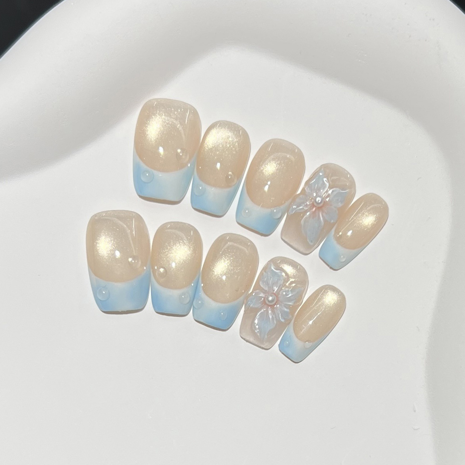 10 peças de unhas postiças cur - Resin Art Use avaliação e preço