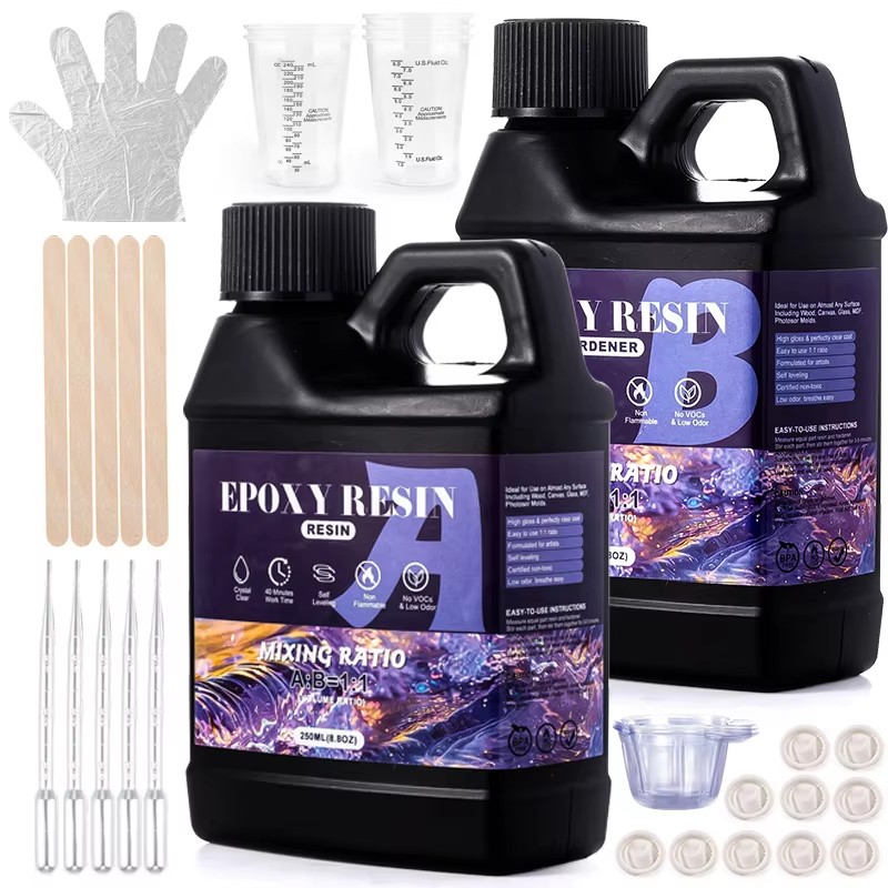 Kit de resina epóxi 1:1 de mis - Resin Art Kit For Beginners avaliação e preço