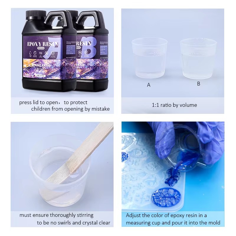 Kit de resina epóxi 1:1 de mis - Resin Art Kit For Beginners avaliação e preço
