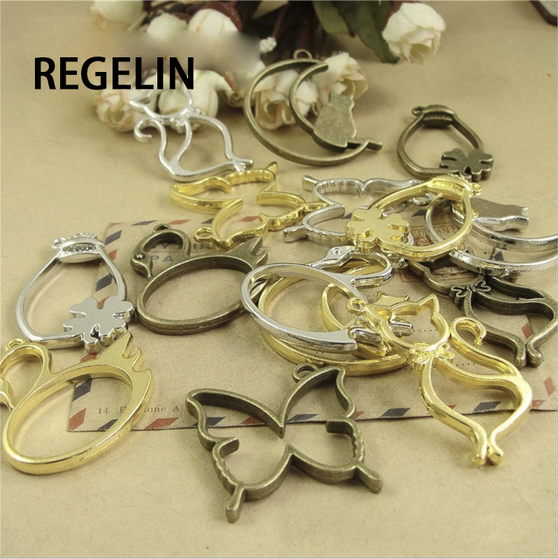 Pingente formato de lua de gat - Bezels Pendant Resin avaliação e preço