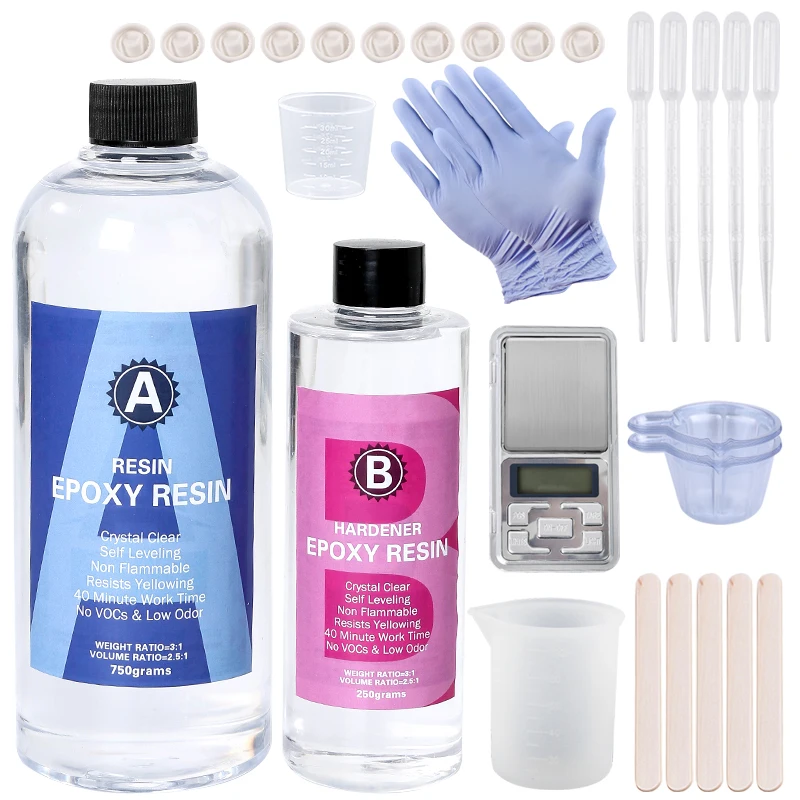 Kit de resina epóxi cristalina - Resin Art Use avaliação e preço
