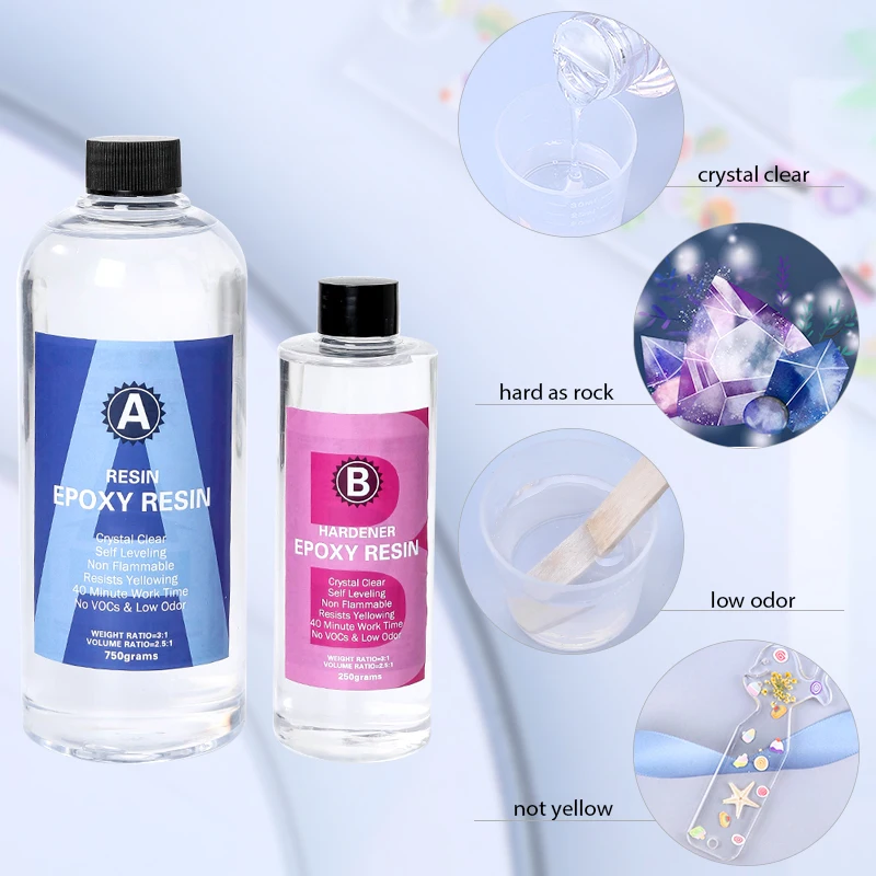 Kit de resina epóxi cristalina - Resin Art Use avaliação e preço
