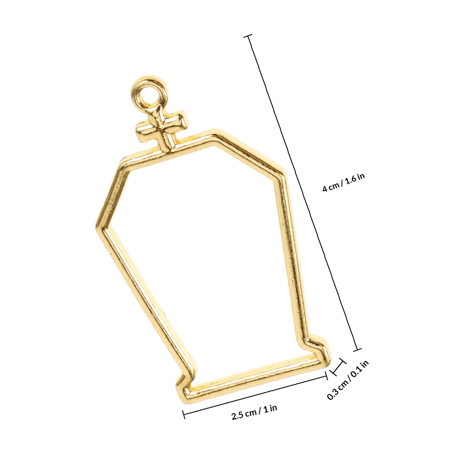 10 Peças Pingentes de Metal em - Bezels Pendant Resin avaliação e preço
