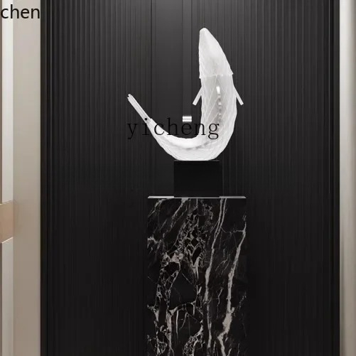 Escultura de peixe grande, orn - Resin Art Floor avaliação e preço