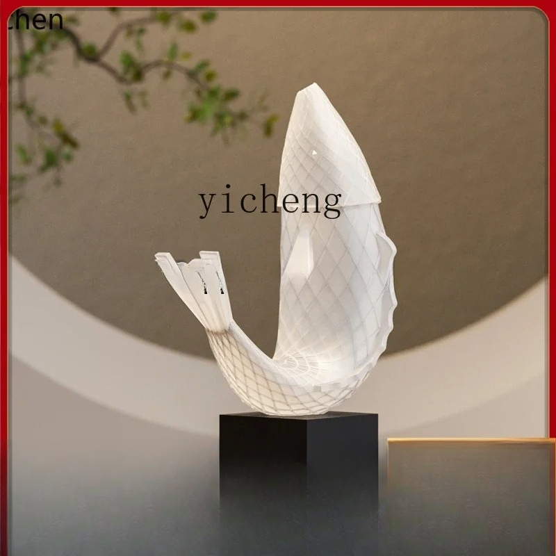 Escultura de peixe grande, orn - Resin Art Floor avaliação e preço