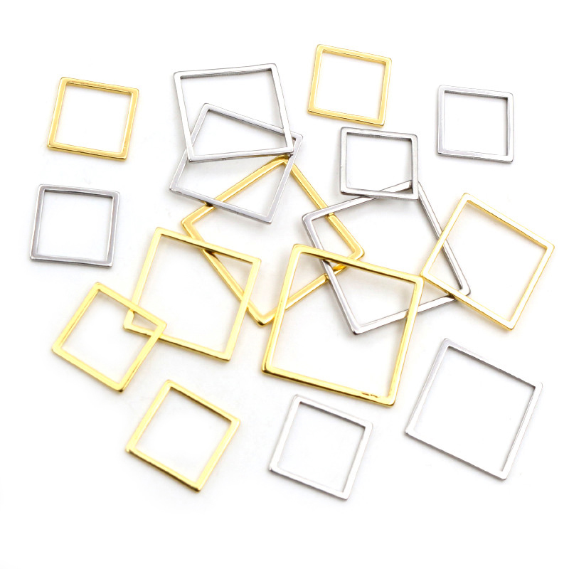 20pcs 3 Tamanho Molduras Praça - Bezels Pendant Resin avaliação e preço