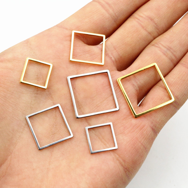 20pcs 3 Tamanho Molduras Praça - Bezels Pendant Resin avaliação e preço