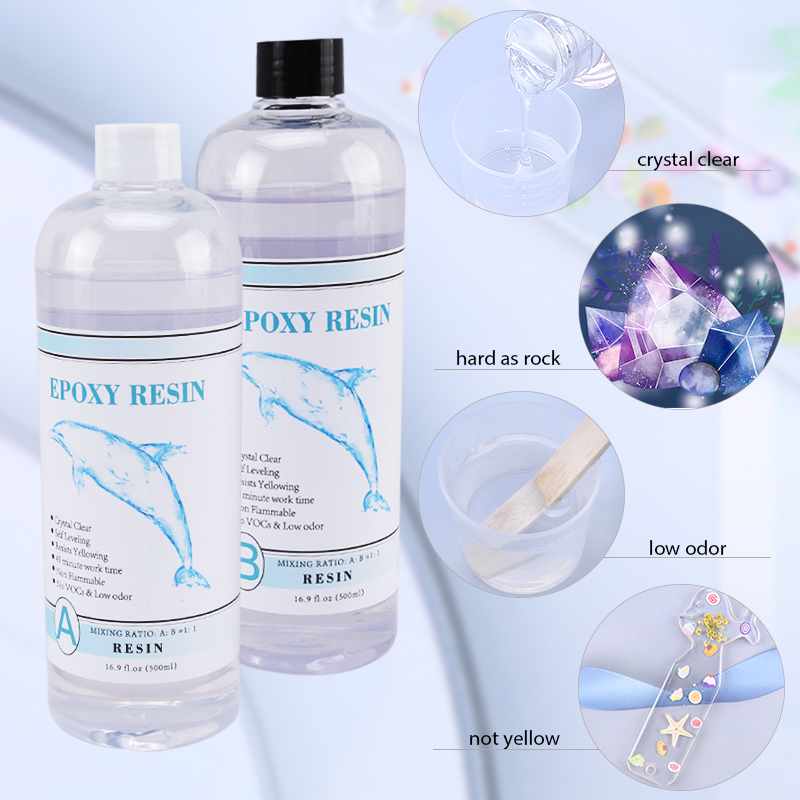 1:1 resina epóxi transparente  - Resin Art Kit For Beginners avaliação e preço