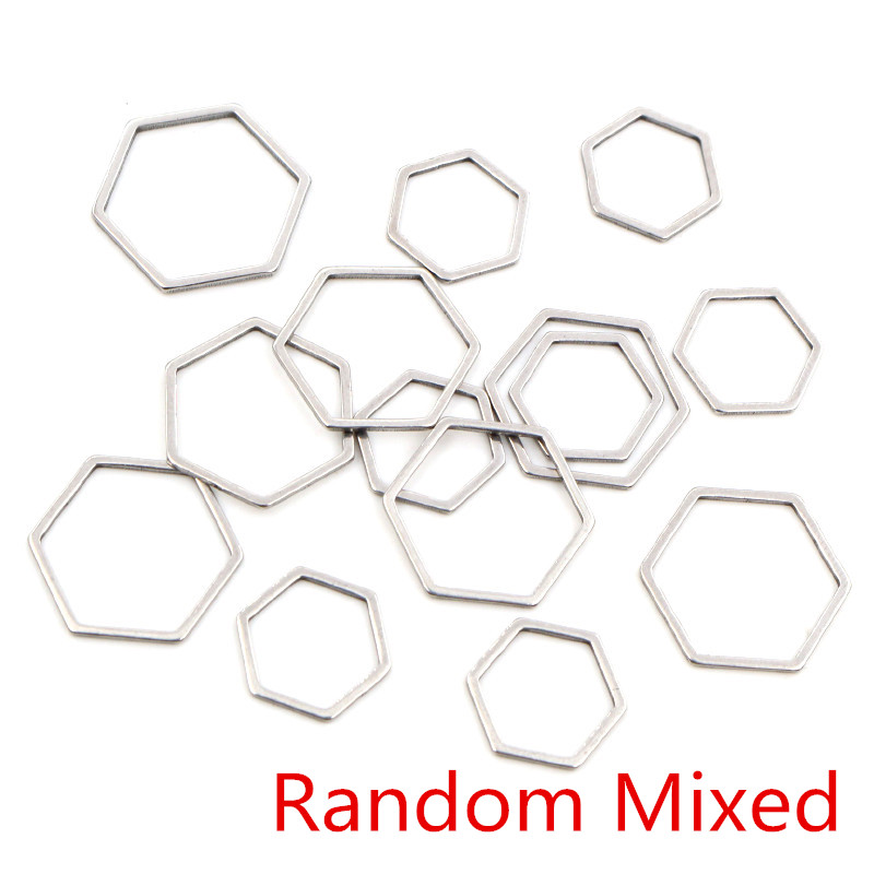 20pcs 3 Tamanho Molduras Políg - Bezels Pendant Resin avaliação e preço