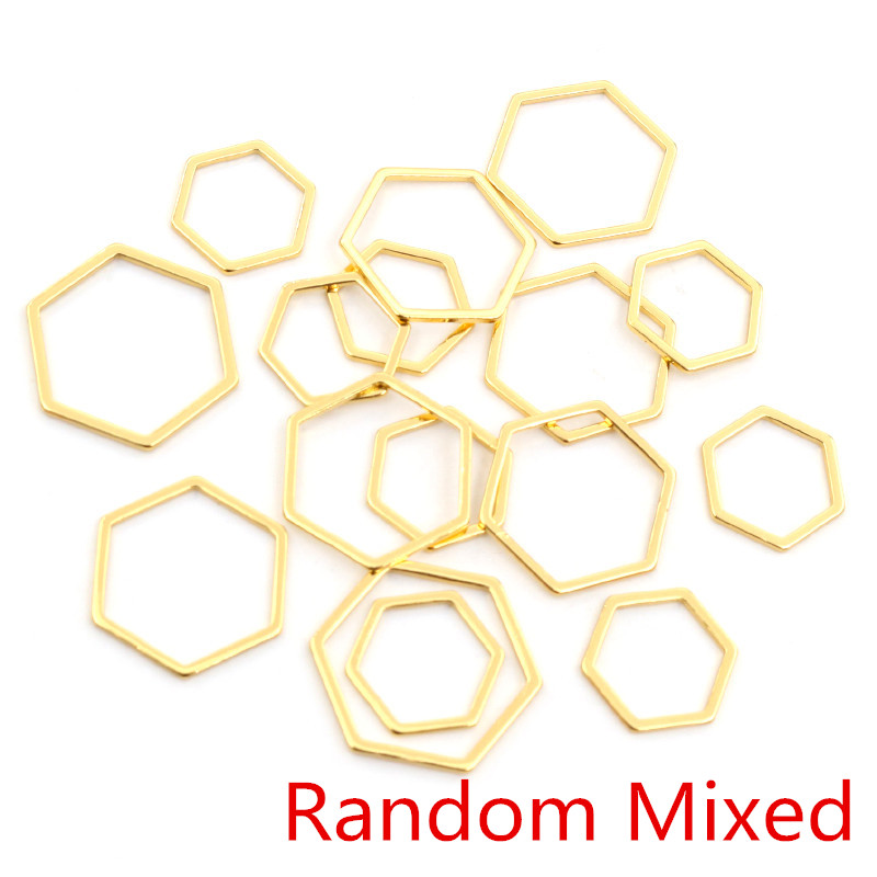 20pcs 3 Tamanho Molduras Políg - Bezels Pendant Resin avaliação e preço