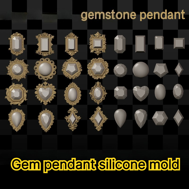 Molde de silicone para pingent - Bezels Pendant Resin avaliação e preço