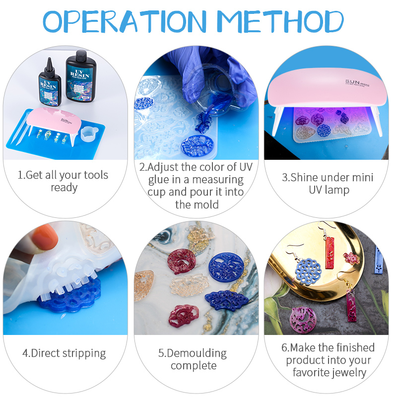 100g/250g resina uv transparen - Resin Art Kit For Beginners avaliação e preço